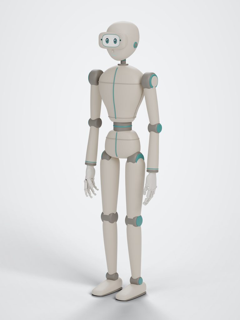 Concept render: the future walking version, three-quarter view